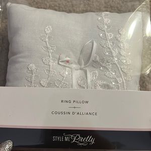 Ring pillow for wedding white